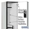 Salsbury Industries Wardrobe Locker, 45" W, 18" D, 76" H, (3) Wide, (6) Openings, Gray 27368GRY - alternate 4